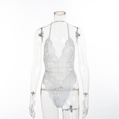 Yimunancy Floral Δαντέλα Φορμάκι Γυναικείο 9 Χρώματα Halter Εξώπλατο Γυναικείο κορμάκι Sexy Teddies Bodysuit Body Femme