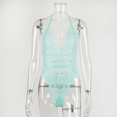 Yimunancy Floral Δαντέλα Φορμάκι Γυναικείο 9 Χρώματα Halter Εξώπλατο Γυναικείο κορμάκι Sexy Teddies Bodysuit Body Femme