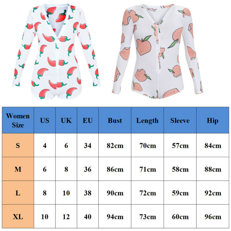 Naiste seksikas V-kaelusega pikkade varrukatega Bodycon Casual Peachy Spicy Print Button Magamisriided Jumpsuit Shorts Romper Trikoo Nööbiga Body