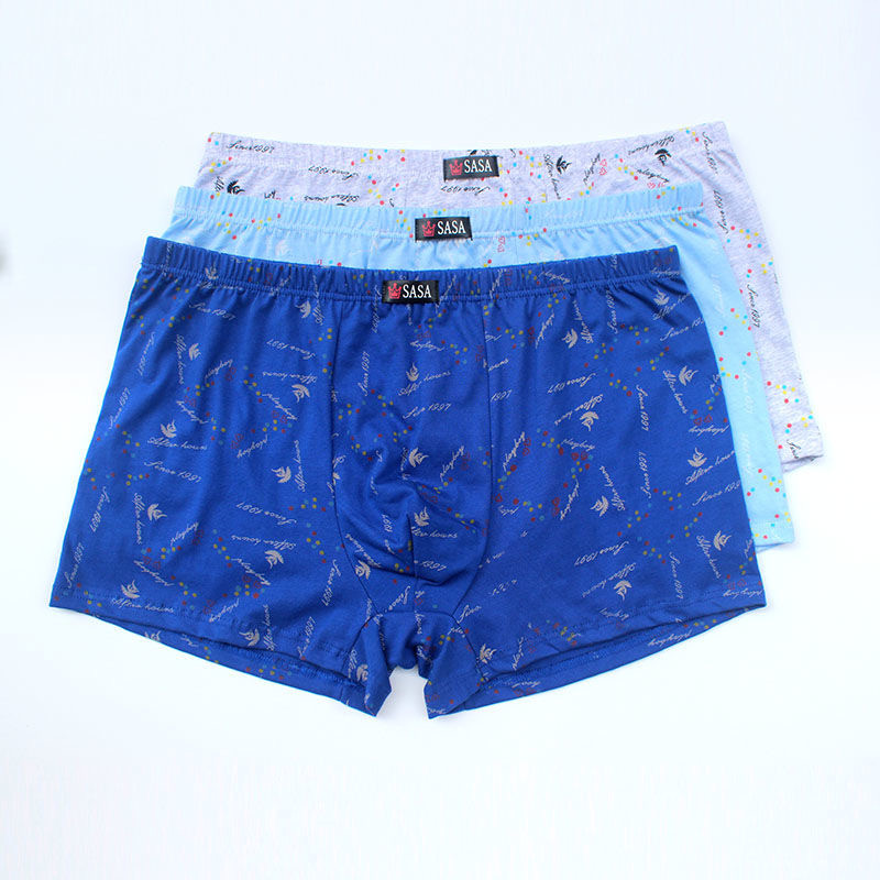 6 τεμ./Παρτίδα 100% βαμβάκι Loose Boxers Τέσσερα σορτς σώβρακα Ανδρικά μποξεράκια Σορτς αναπνέουσα εκτύπωση Εσωρούχων Άνετο βαμβάκι