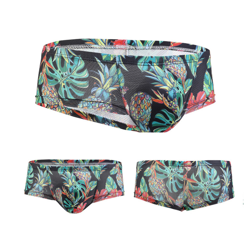 Ανδρικά εσώρουχα σορτς Σορτς με διχτυωτό τύπωμα Ανδρικό νάιλον μαλακό σέξι αναπνεύσιμο μαλακό ανδρικό σώβρακο Άνετα σέξι κιλότα