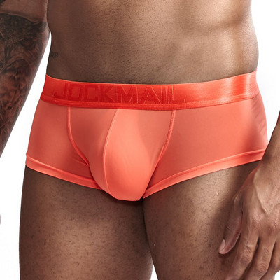JOCKMAIL Εξαιρετικά λεπτό πάγο Σέξι Εσώρουχα Ανδρικά Μπόξερ Μασίφ κυρτά Ανδρικά σώβρακα Κοντά σλιπ εσώρουχα Homme Cueca Άντρες μπόξερ