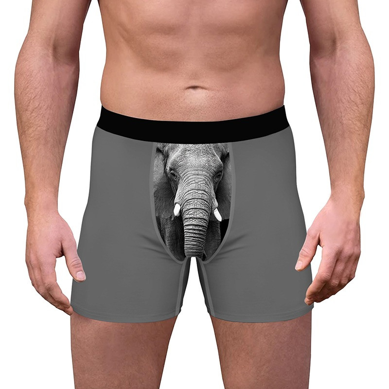 Božićni ispis Muško donje rublje Boxer Homme Smiješne 3D ispis Bokserice Muške boksačice Muške gaće Gaćice Plus Size