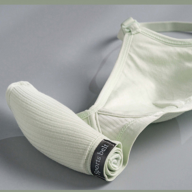 Βαμβακερά εσώρουχα Γυναικεία AB Cup σουτιέν Wireless Gathered Comfort V Brassiere Push Up Εσώρουχα Bralette για Γυναικεία Σουτιέν Seamleass