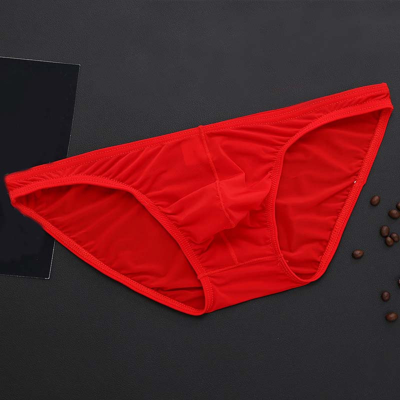 Ανδρικά σλιπ μαλακά αναπνέοντα μεταξωτά σέξι εσώρουχα Ανδρικά Hot Hips Up Διαφανές Jockstrap Sexy Colorful Undies Cueca