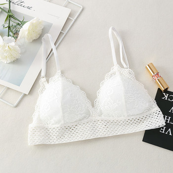 Floral Lace Bralette Секси сутиени за жени Дантелен сутиен Дамско бельо Меко бельо Deep V сутиен Секси бельо Push Up сутиен