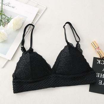 Floral Lace Bralette Секси сутиени за жени Дантелен сутиен Дамско бельо Меко бельо Deep V сутиен Секси бельо Push Up сутиен