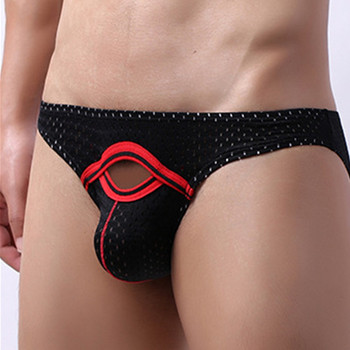 2022 Мъжки секси гащи U Pouch Briefs Удобни гащи G-string Мъжки дишащи секси бельо с ниска талия Модни гащи