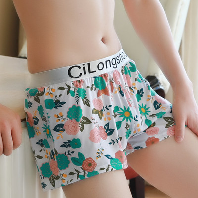 [Bloom the love] Lillede aluspesu Meeste Bokserid Arrow Püksid Homme Meeste Bokserid Aluspüksid Cuecas Masculina Calzoncillos Hombre Man M-XXL