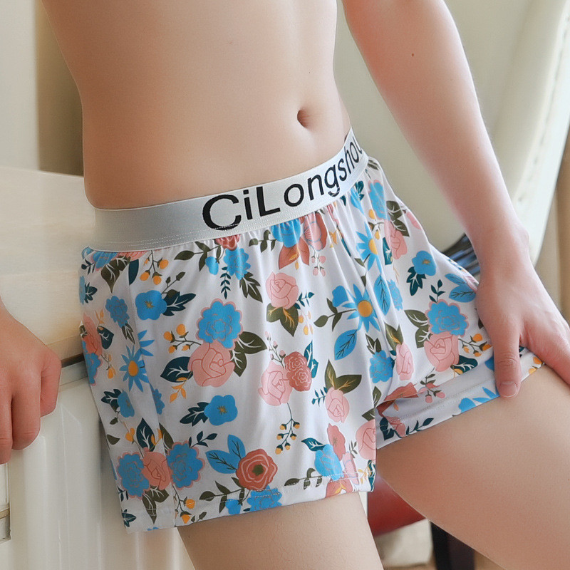 [Bloom the love] Lillede aluspesu Meeste Bokserid Arrow Püksid Homme Meeste Bokserid Aluspüksid Cuecas Masculina Calzoncillos Hombre Man M-XXL