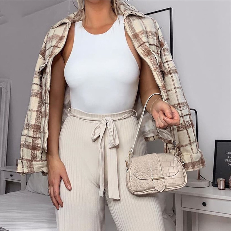 Body sexy fără mâneci de vară cu gâtul în formă de O Topuri de corp pentru femei, îmbrăcăminte de stradă, body alb, haine, marimea catsuit