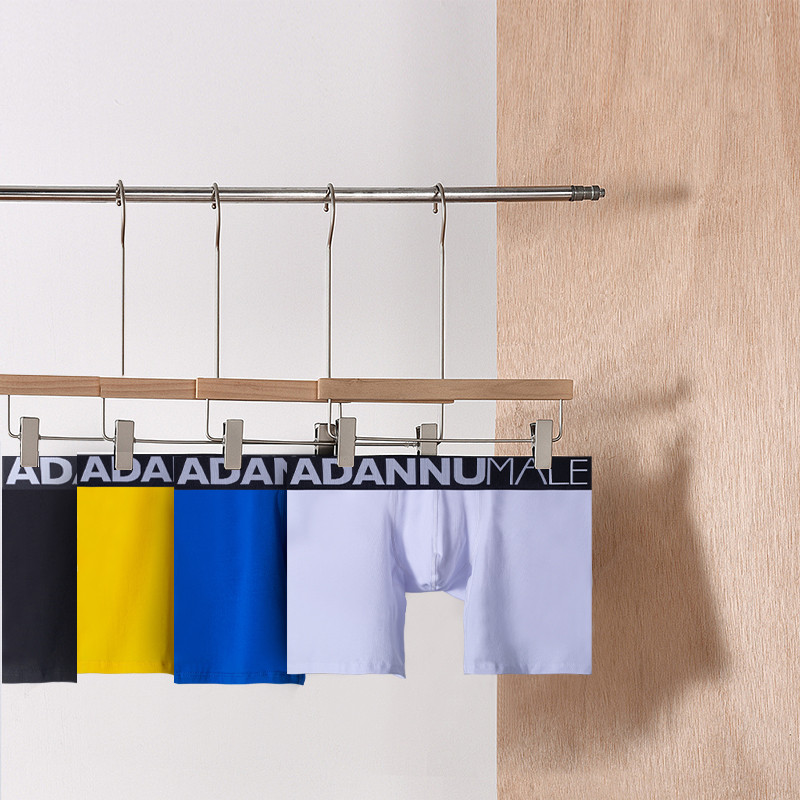 Μακριά μπόξερ Σέξι ανδρικά σώβρακα Boxer βαμβακερά λεπτά ανδρικά εσώρουχα σορτς U πουγκ μαλακά μπόξερ ανδρικά εσώρουχα γυμναστικής AD7124