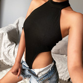 2020 High Street, solid, roz neon, body de vară, fără mâneci, cu Halter, sexy, pentru femei, la modă, bodycon, petrecere, ocazional, corp pentru femei