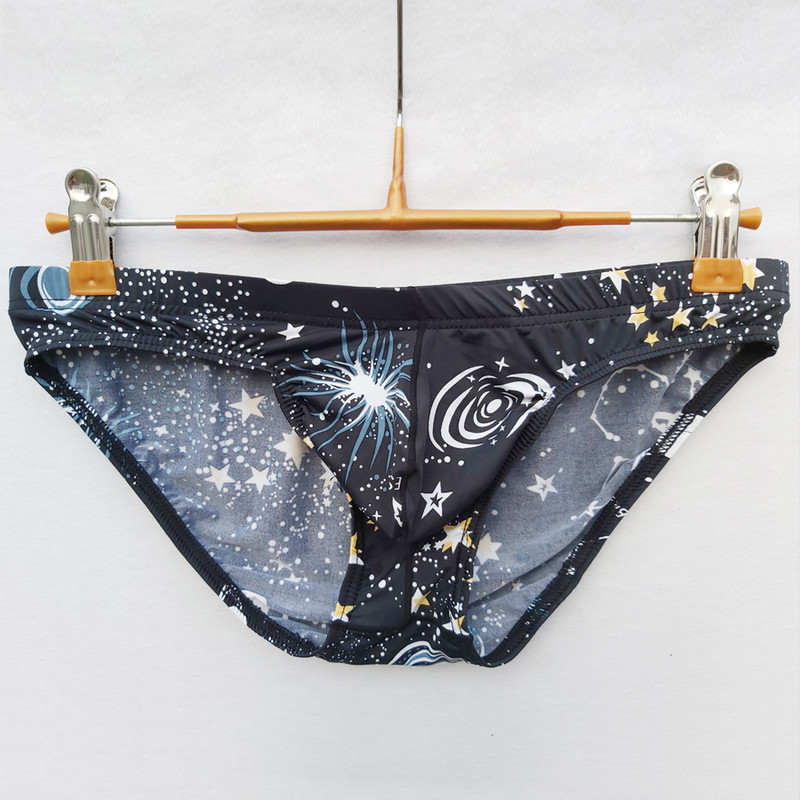 Slip sexy pentru bărbați, cu imprimeu, lenjerie moale, respirabilă, cucea, chiloți pentru bărbați, pantaloni  confortabili, chiloți cueca pentru bărbați, ST77-1