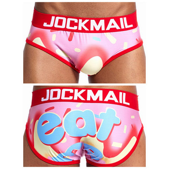 JOCKMAIL Brand Sexy Men Underwear Briefs Класически кариран печат calzoncillos hombre slips calcinha Cueca  бельо Мъжки бикини