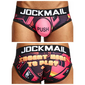 JOCKMAIL Brand Sexy Men Underwear Briefs Класически кариран печат calzoncillos hombre slips calcinha Cueca  бельо Мъжки бикини