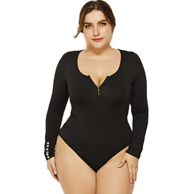 Σέξι φορμάκια με ζιβάγκο Slim Body Γυναικείες φόρμες Φθινοπωρινές χειμερινές φόρμες Streetwear Basic High Elastic Casual Jumpsuits Plus Size 5XL