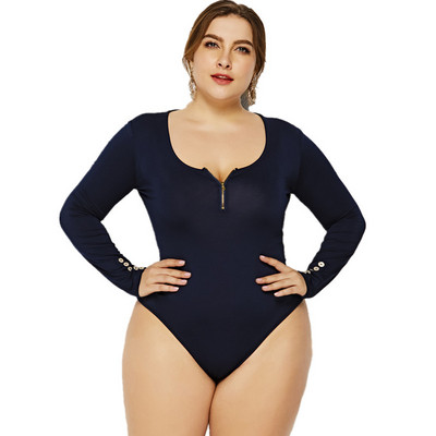 Σέξι φορμάκια με ζιβάγκο Slim Body Γυναικείες φόρμες Φθινοπωρινές χειμερινές φόρμες Streetwear Basic High Elastic Casual Jumpsuits Plus Size 5XL