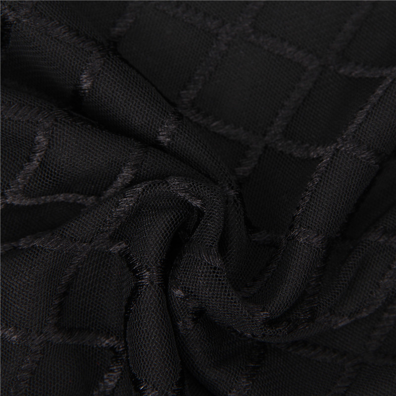 Office Lady Black Body, pikkade varrukatega bodycon ruuduline naise kehaga topp Elegantne vabaaja Romper Naiste XL kilpkonnakaelus R80752