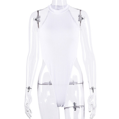 Naiste varrukateta body, trikootopsid, suvised seksikad 1 tk ujumistrikoo bikiinikomplekt pluus Jumpsuit Romper Bodysuit Tank