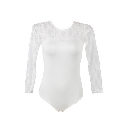 Comeondear Seksikas Body Naistele Pikkade varrukatega Teddy Lace Body Must Kombinesoonid Body Mujer 5XL Body Naiste Jumpsuit RB80372