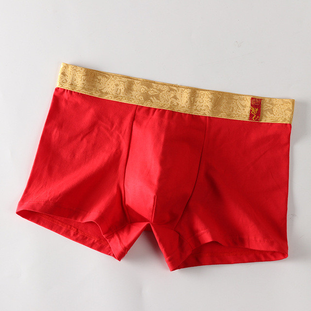 Dimensiune mare L-4XL Boxer Lenjerie de corp pentru bărbați Bumbac Cuecas Masculina Bărbați Boxeri cu imprimeu cu dragonuri respirabili Chiloți Boxer scurti