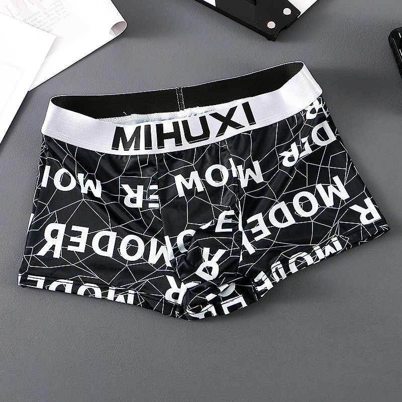 [Bloom the love] Brand Letter New Hot Men Lenjerie de corp Boxer Homme Boxeri pentru bărbați Chiloți Bărbați Cuecas Masculina Boxershorts M-3XL