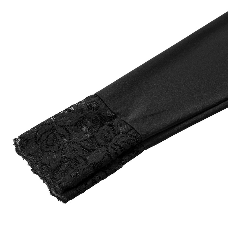 Catsuits Γυναικείο κορδόνι κορδόνι διαφανές μακρυμάνικο ζιβάγκο με γάντζο καβάλο ψηλό κομμένο τανκ στρινγκ Leotard κορμάκι