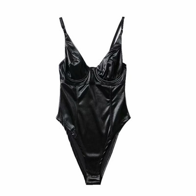 LUNDUNSHIJIA 2019 Καλοκαίρι Γυναικείο χρυσό Stretch αυτοκαλλιέργειας Σέξι ολόσωμο ολόσωμο Φθορίζον πράσινο γυναικείο φορμάκι