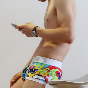 KWAN.Z επώνυμα ανδρικά εσώρουχα κινούμενα σχέδια τυπωμένα μπόξερ ανδρικά εσώρουχα cuecas boxer homme cueca masculina ανδρικά εσώρουχα