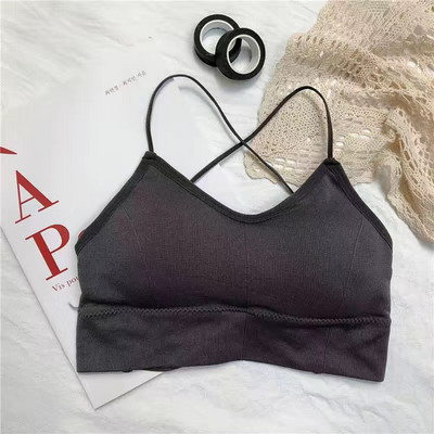 Sexy Tank Top Corset Beauty Back Γιλέκο Crop Tee με επένδυση σταυρού λουράκια Camisole Feminino топ Cami Soutien Gorge нижнее белье женское