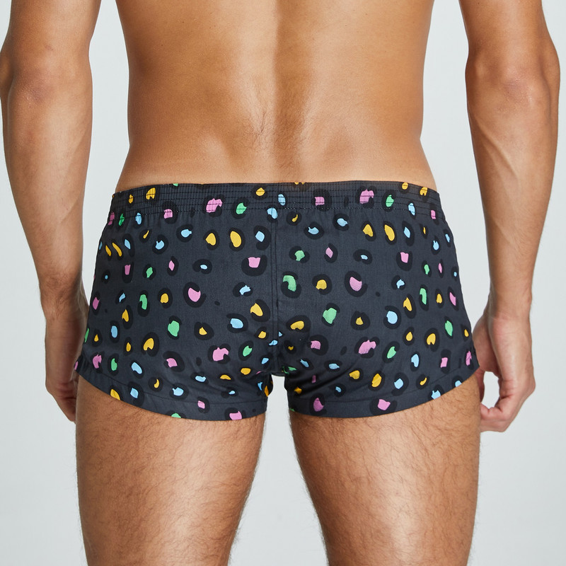 SEOBEAN 2022 Βαμβακερό κοντό cortos hombres Ανδρικό σορτς πιτζάμα Φόρμα καρό U τσάντα Casual Trunks Σορτς πιτζάμα