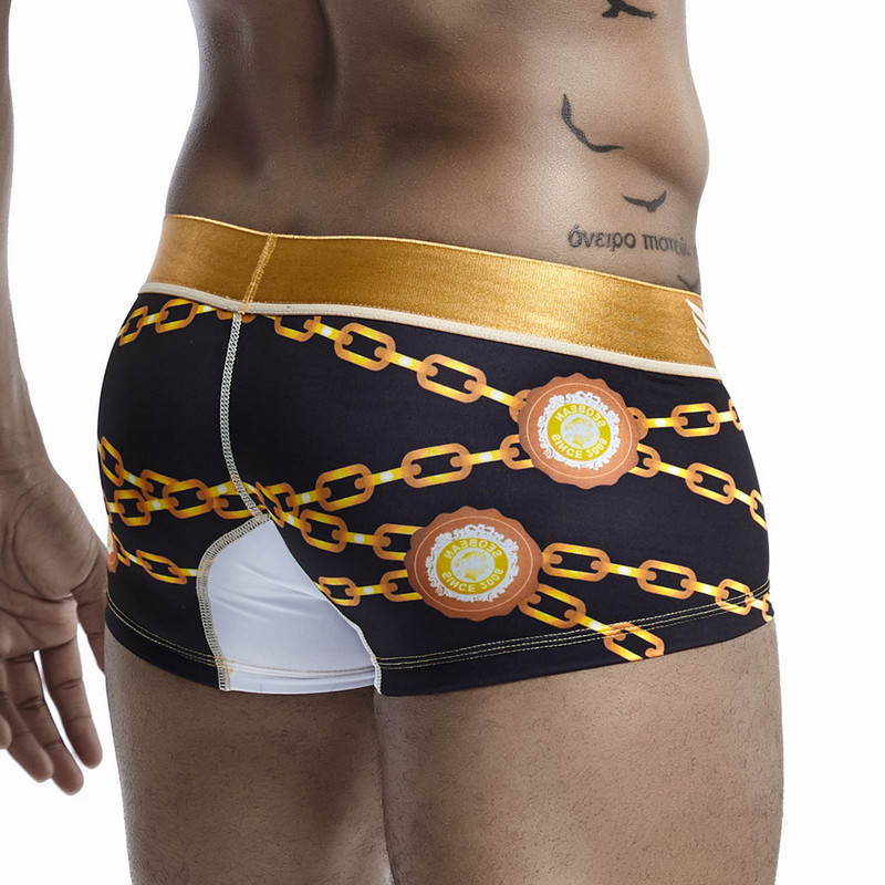 SEOBEAN Sexy ανδρικά εσώρουχα calzoncillos Ανδρικά μπόξερ με πιτζάμα με στάμπα δυτικού στυλ ανδρικά μποξερ σορτς