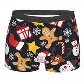 Cool Christmas Collage Slip pentru bărbați Lenjerie de corp Foarte respirabil Cadouri de aniversare de calitate superioară