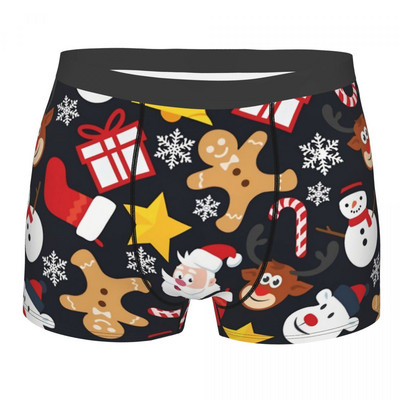 Cool Christmas Collage Slip pentru bărbați Lenjerie de corp Foarte respirabil Cadouri de aniversare de calitate superioară