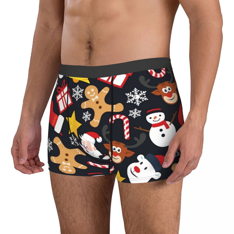 Cool Christmas Collage Slip pentru bărbați Lenjerie de corp Foarte respirabil Cadouri de aniversare de calitate superioară