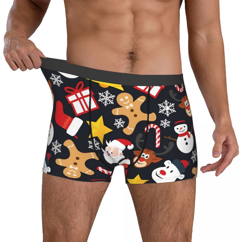 Cool Christmas Collage Slip pentru bărbați Lenjerie de corp Foarte respirabil Cadouri de aniversare de calitate superioară