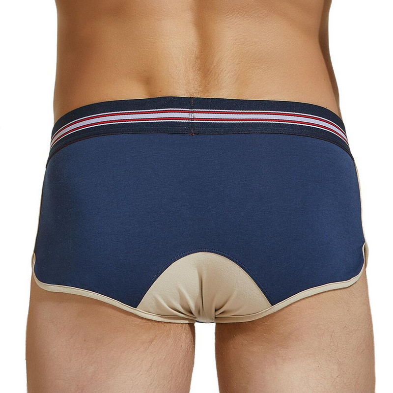 SEOBEAN Boxeri pentru bărbați Lenjerie de corp din bumbac Boxer Shorts Arrow Chiloți Button U convex Design Home Lounge Shorts Pantaloni scurți de pijama