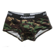 Lenjerie de corp din bumbac, respirabilă, pantaloni scurți de camuflaj, boxer pentru bărbați, cu talie joasă, husă confortabilă, boxershorts, sexy, pentru bărbați.