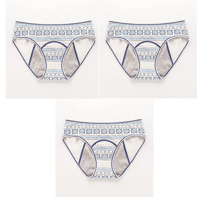 Lekkekindlad naiste menstruatsioonipüksid puuvillased aluspesu armsad multifilmi perioodi aluspüksid mood aluspüksid teismelistele 3 tk/partii