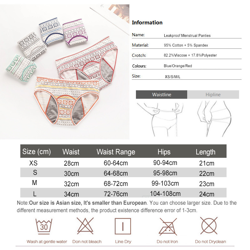 Γυναικεία εσώρουχα εμμηνορροϊκά στεγανά Βαμβακερά εσώρουχα Χαριτωμένα εσώρουχα εποχής κινουμένων σχεδίων Μόδα σώβρακο Έφηβοι 3 τμχ/παρτίδα