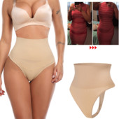 Femei talie Cincher Thong Panty Shaper Talie înaltă Burta Control Chiloți Slăbire Lenjerie de corp Butt Lifter Shaper Slip Body Shaper