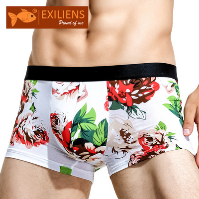 EXILIENS uhiuus õmblusteta aluspesu meeste bokser Para Hombre mees peenis siidist meeste bokserid Cuecas Masculina bokserid Homme L-3XL