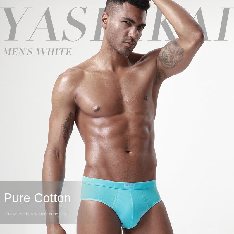 Ανδρικά βαμβακερά σλιπ Σέξι εσώρουχα Ανδρικά αναπνεύσιμα σώβρακα Άνετα μαλακά σλιπ σορτς Cueca ανδρικά εσώρουχα μεγάλου μεγέθους