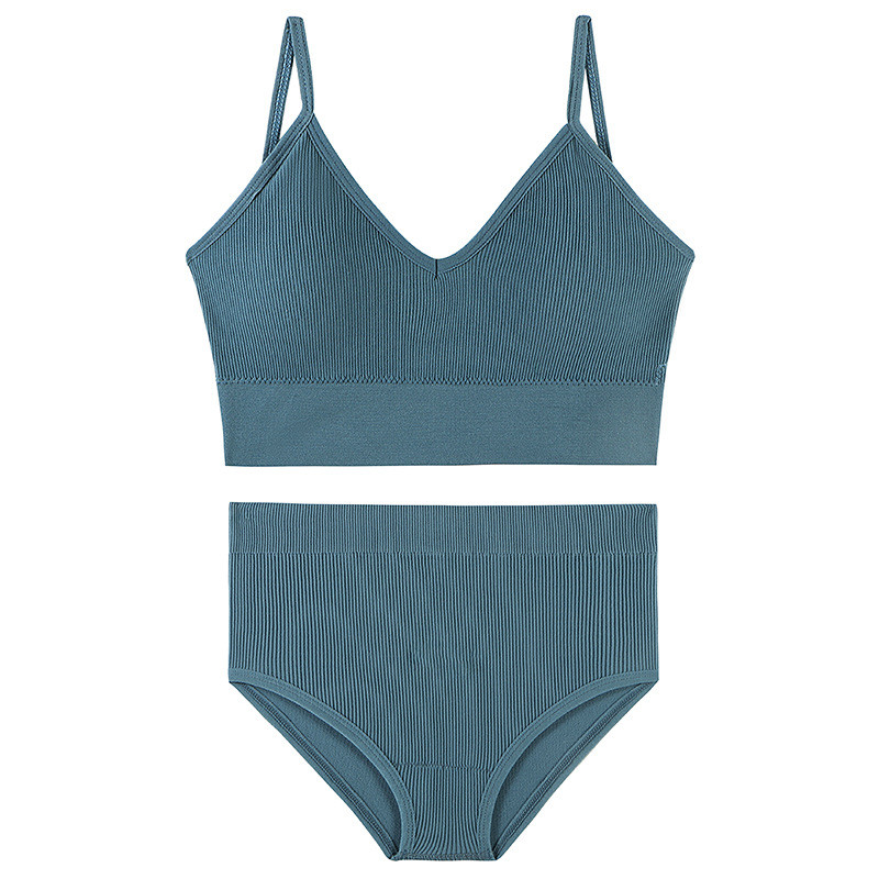 Σετ σουτιέν Top εσώρουχα χωρίς ραφές Σετ γυναικεία εσώρουχα Wireless σουτιέν Crop Top Γυναικεία σώβρακα Μαλακά εσώρουχα Bralette