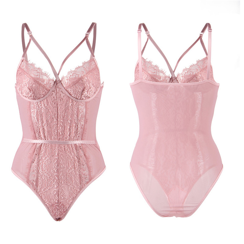 Comeonlover 5XL Body Suits για γυναίκες Floral Sexy Lace Bodysuit Thong Γυναικεία μόδα Conbinaison Femme Sexy Bodie RE808751