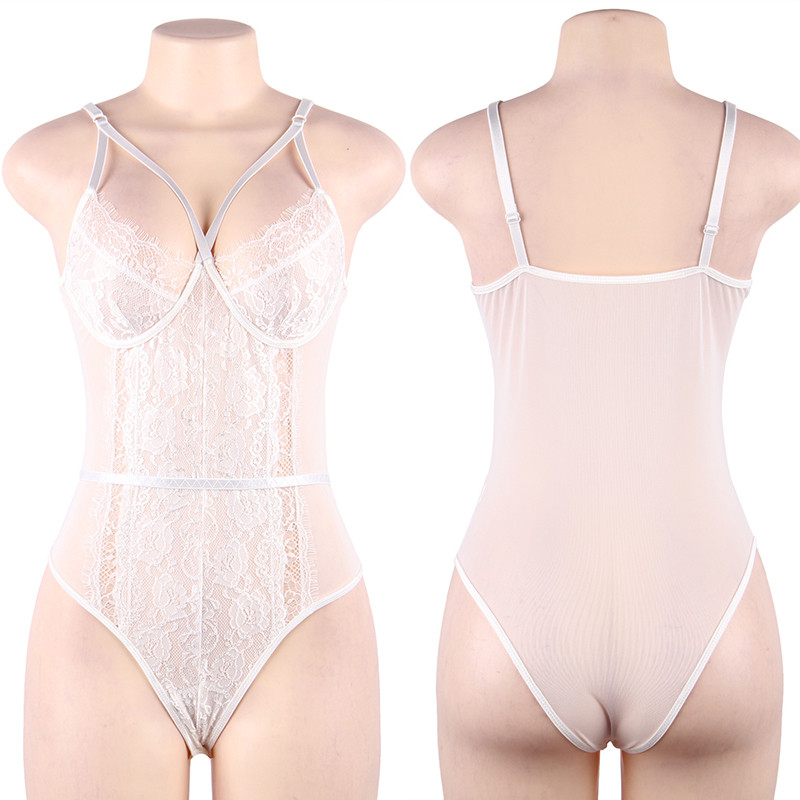 Comeonlover 5XL Body Suits για γυναίκες Floral Sexy Lace Bodysuit Thong Γυναικεία μόδα Conbinaison Femme Sexy Bodie RE808751