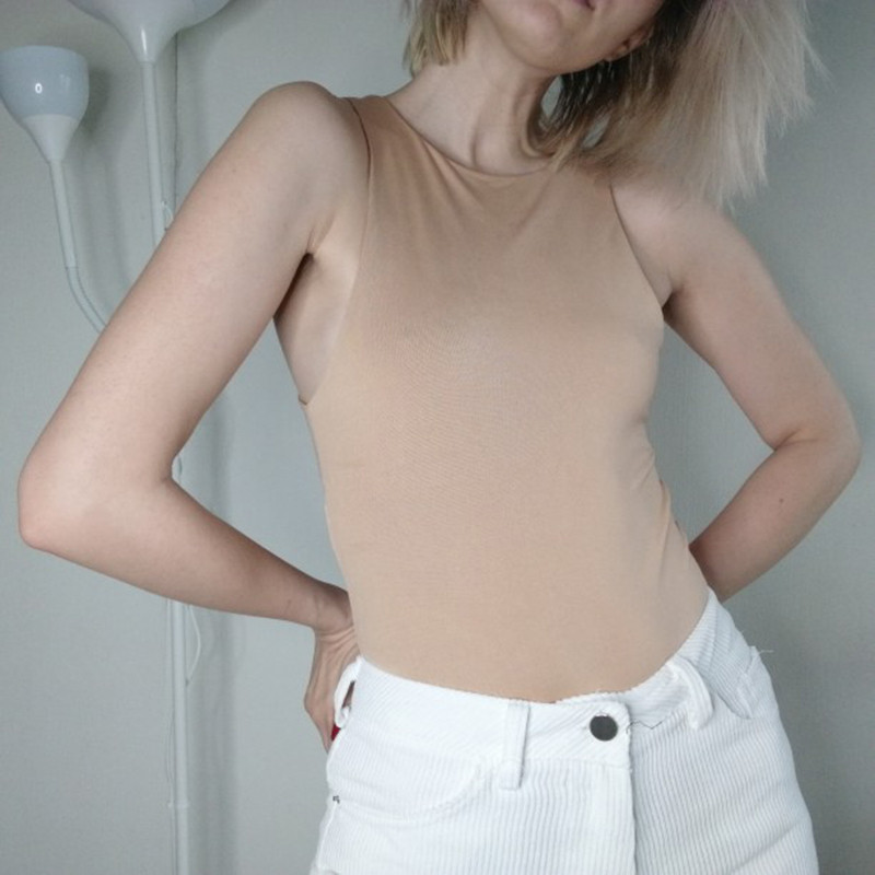 Seksi ženski bodi uz tijelo, uski elastični bodi za 2020. Modni, elegantni ženski ležerni bodi za klubske zabave bez rukava Femme Topovi