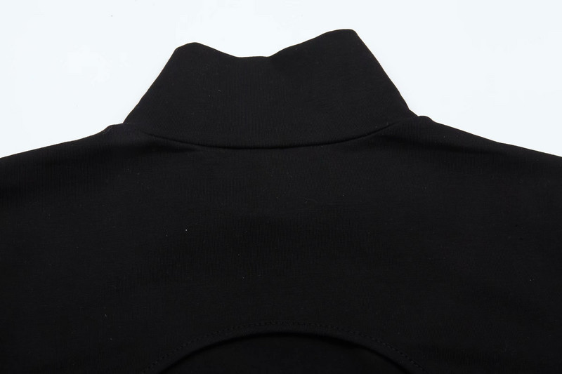 Bazaleas Streetwear Body cu gât rotic bodycon body cu mânecă lungă Body mujer Body cu spate