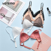 Bralette sexy Sutien fără căptușeală fără fir Lenjerie de corp pentru femei Topuri de somn moale și confortabile Sutien din dantelă franceză Sutiene intime Lenjerie Sutiene din satin